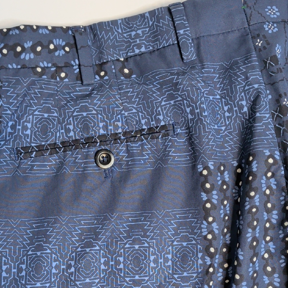 Sid Mashburn Navy Patterned Chinos - image 3